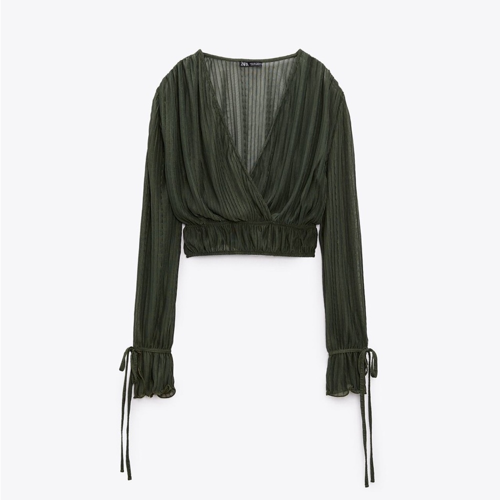 Pleated Crop Top | Size S